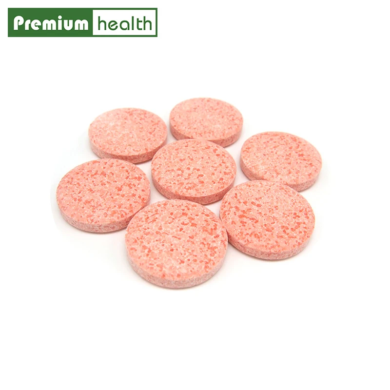 
GMP Certified Orange Vitamin C 1000mg Effervescent tablets (superior antioxidant)Oem Private label 