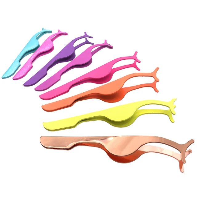 Цветные аппликаторы для ресниц из нержавеющей стали, частная торговая марка, заводская цена, инструменты для ресниц