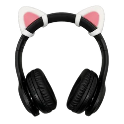LB1 Earphone for kids and shipping microphone Cute Pink Cat Ears Headphones RGB Wireless Headset