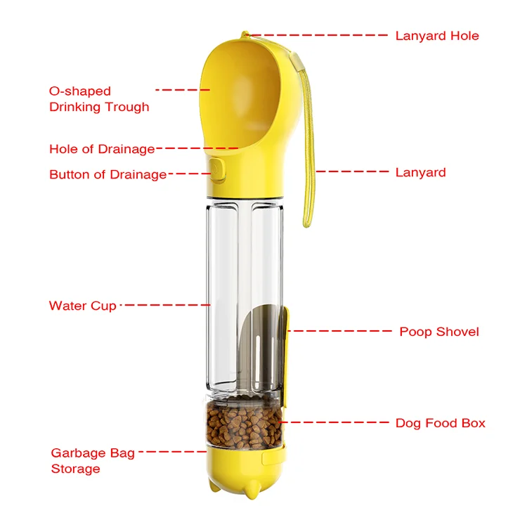 Amazon Top Seller New Design Dog Travel Portable Pet Water Bottle For