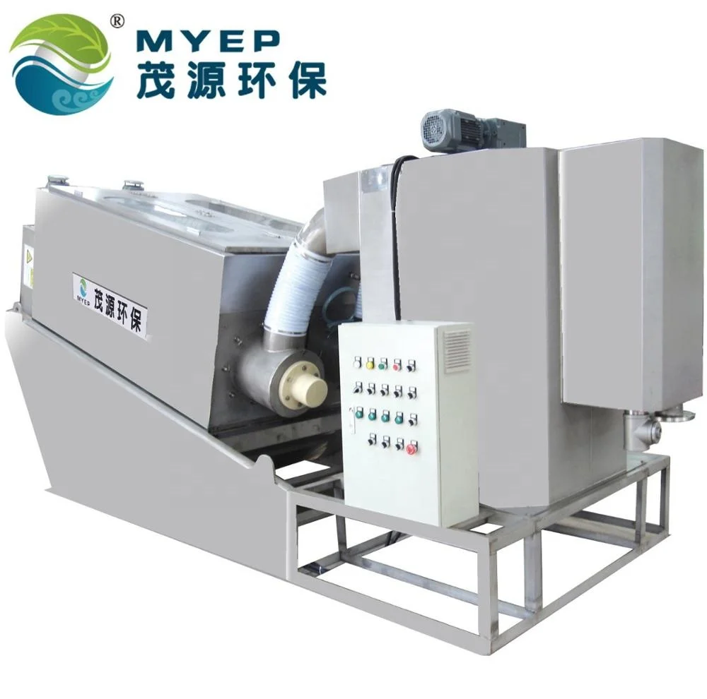 fully automatic screw press stacked machine sludge dewatering
