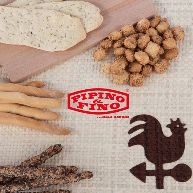 Top Quality artisan spelled breadsticks Piffino with brown and yellow linseed seed and extra virgin olive oil 150g For Export