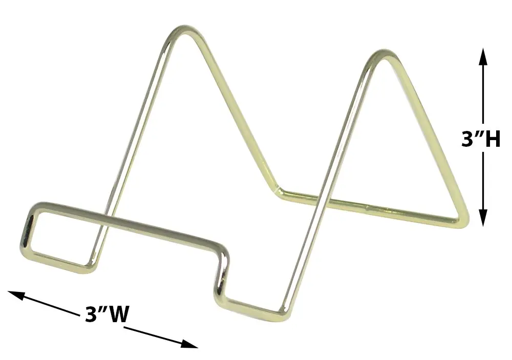 Dish holder bowl organizer/  wire easel display stand kitchen storage rack/ gold metal photo accessories holders