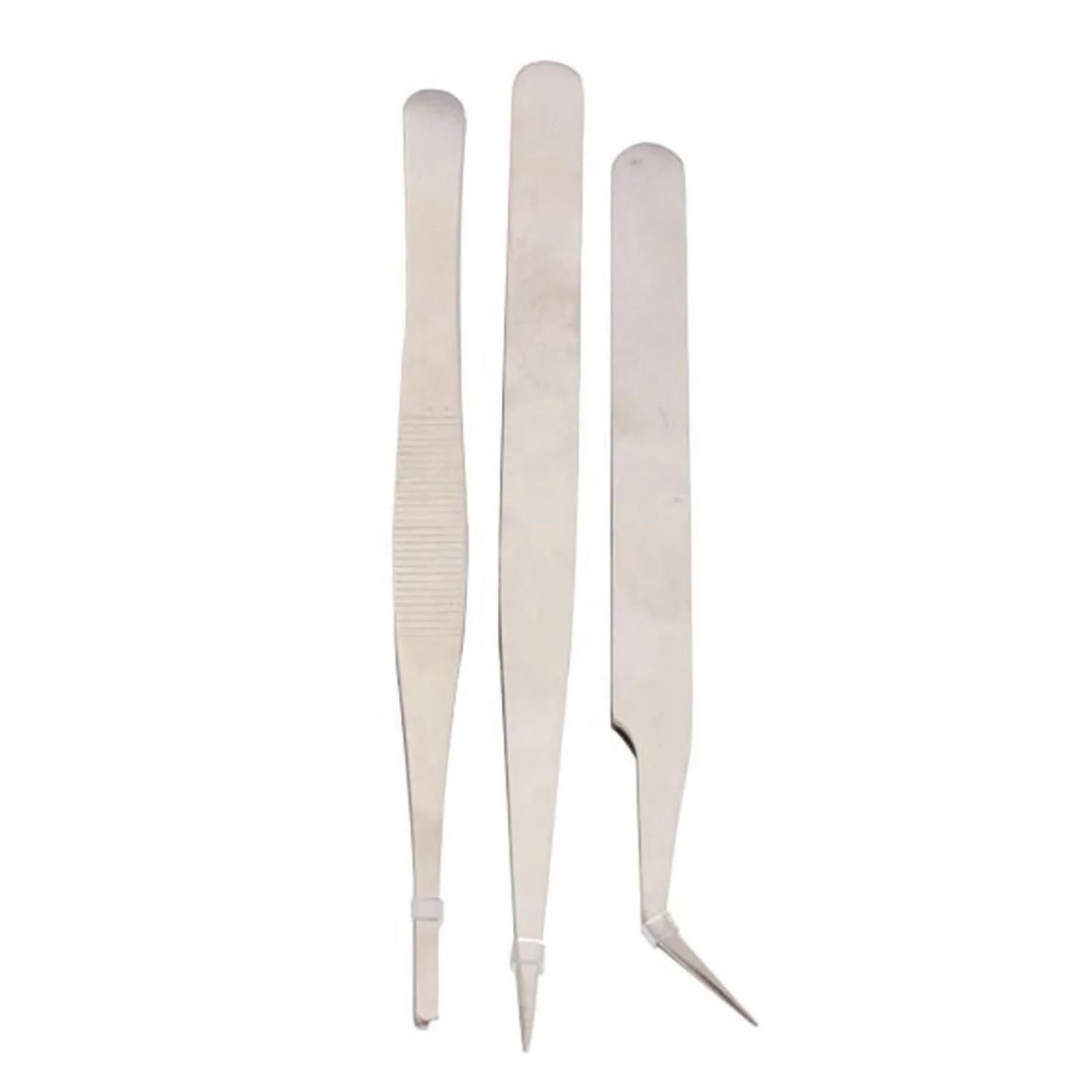 Portable Stainless Steel Eyebrow Tweezers Anti-static Eyelash Tweezers Watch Repairing Tools Dental Tweezer Tool