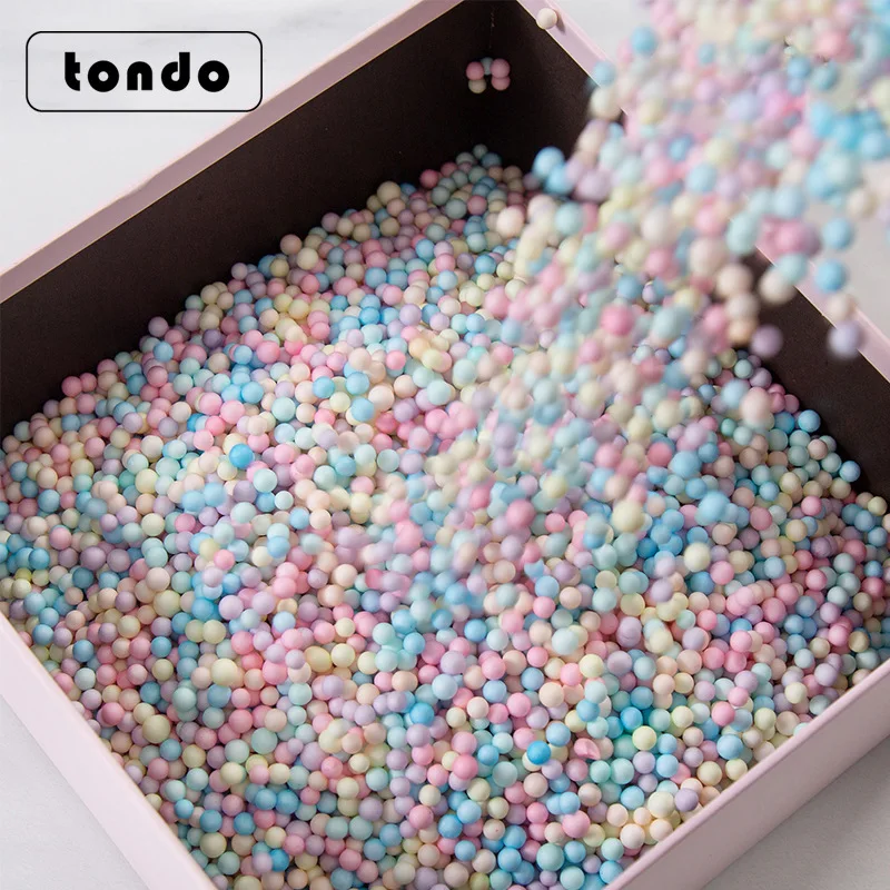 Tondo пенопластовые шарики Подарочная коробка с пузырьками маленькие миниатюрные для украшения подарочной коробки