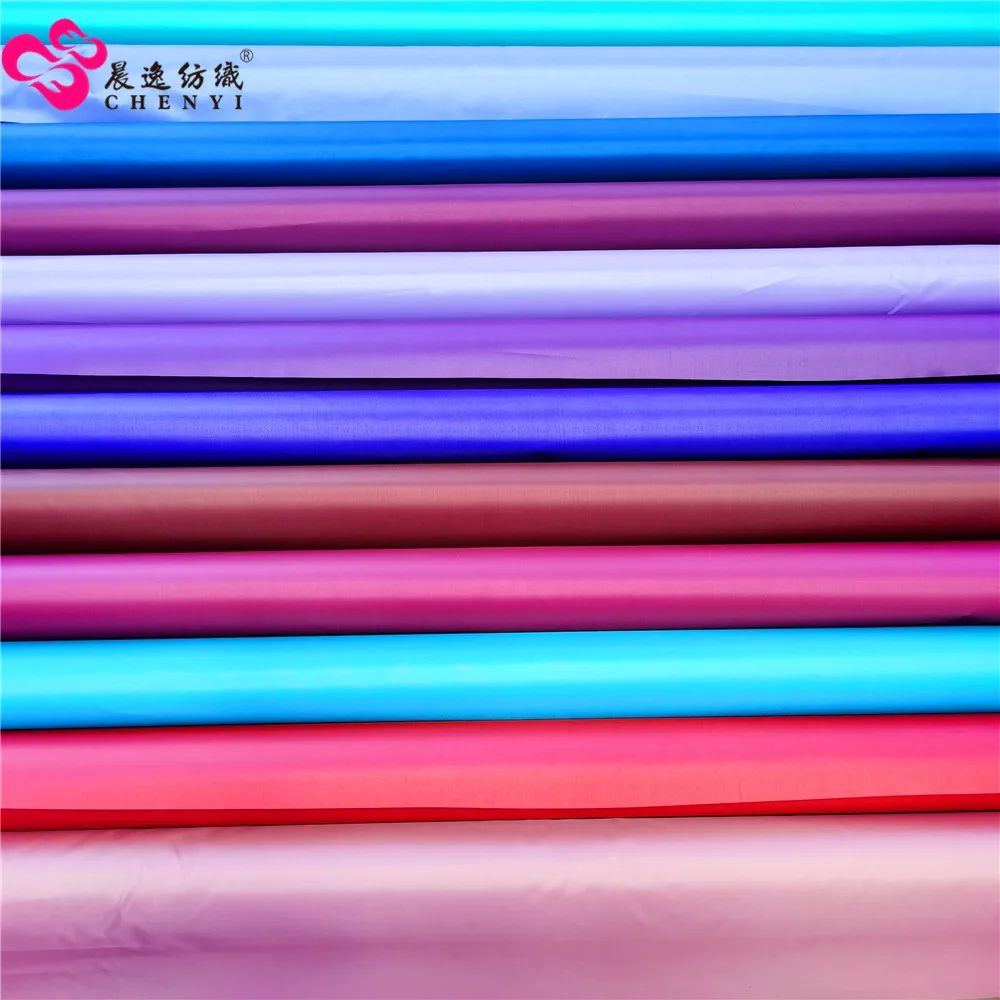 100% полиэфирная ткань 63d * тафта водонепроницаемая атласная