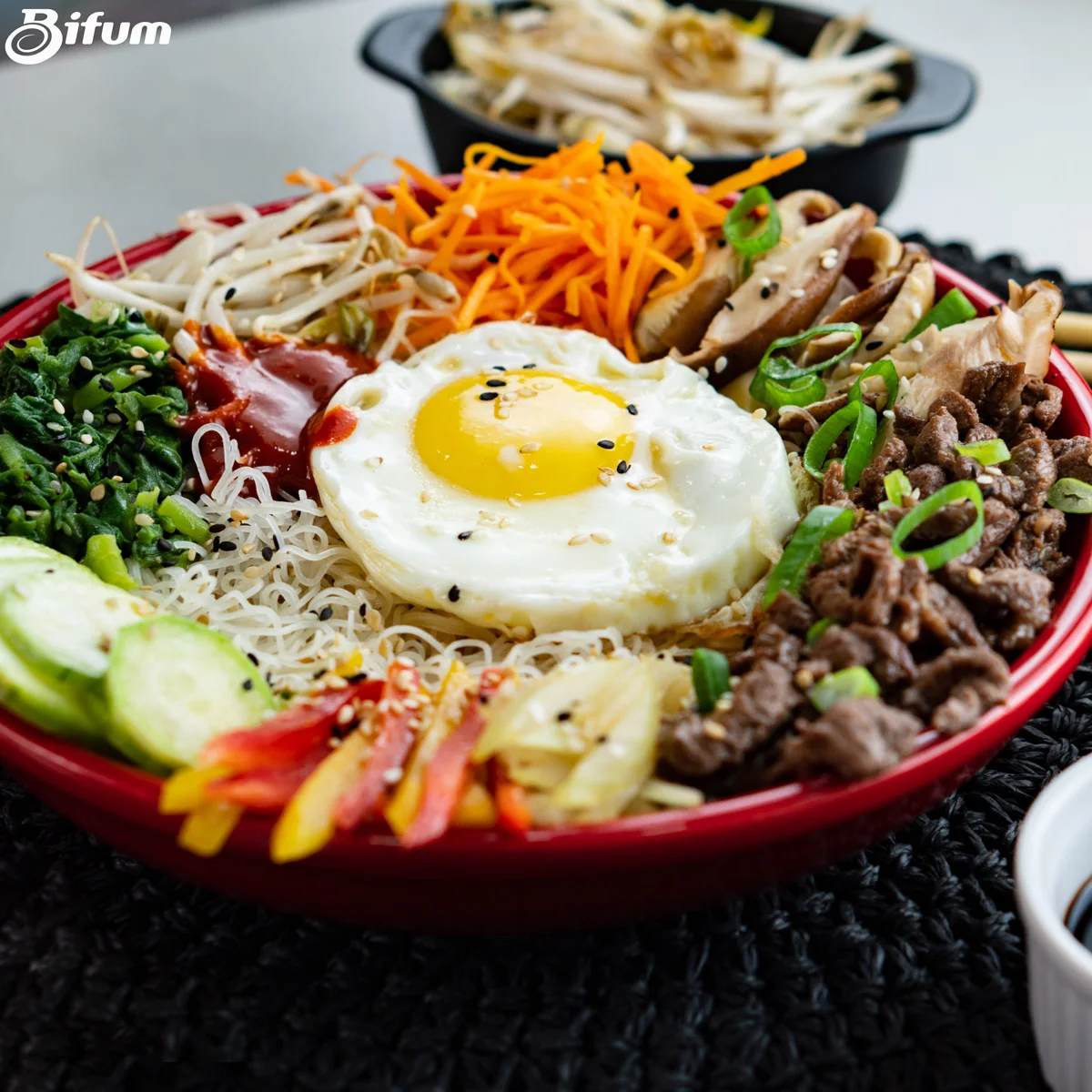 Bifum Rice Noodles Vermicelli Gluten Free Noodles Original Line 500g Ready in 2 Minutes like Instant Noodles