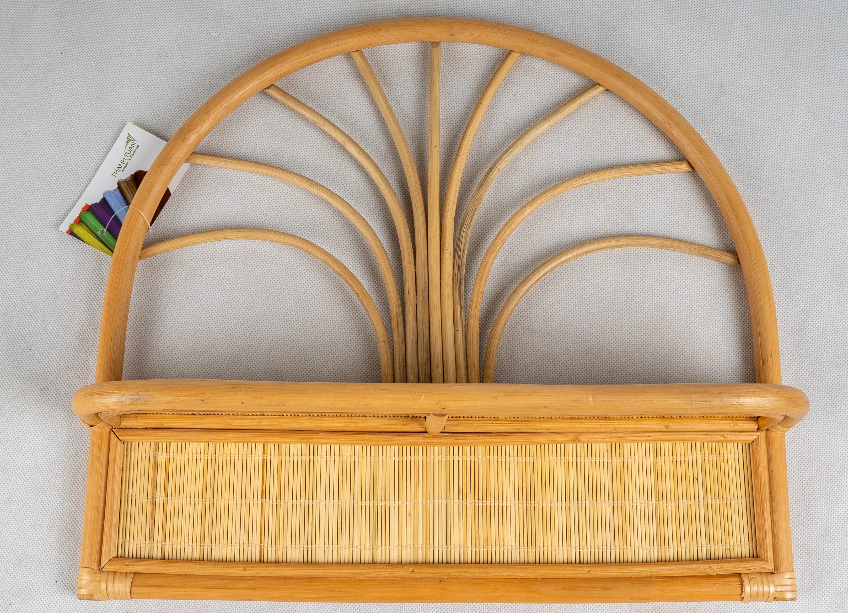 Rattan wall hanging storage shelf for home decoration Rattan Wall Shelf