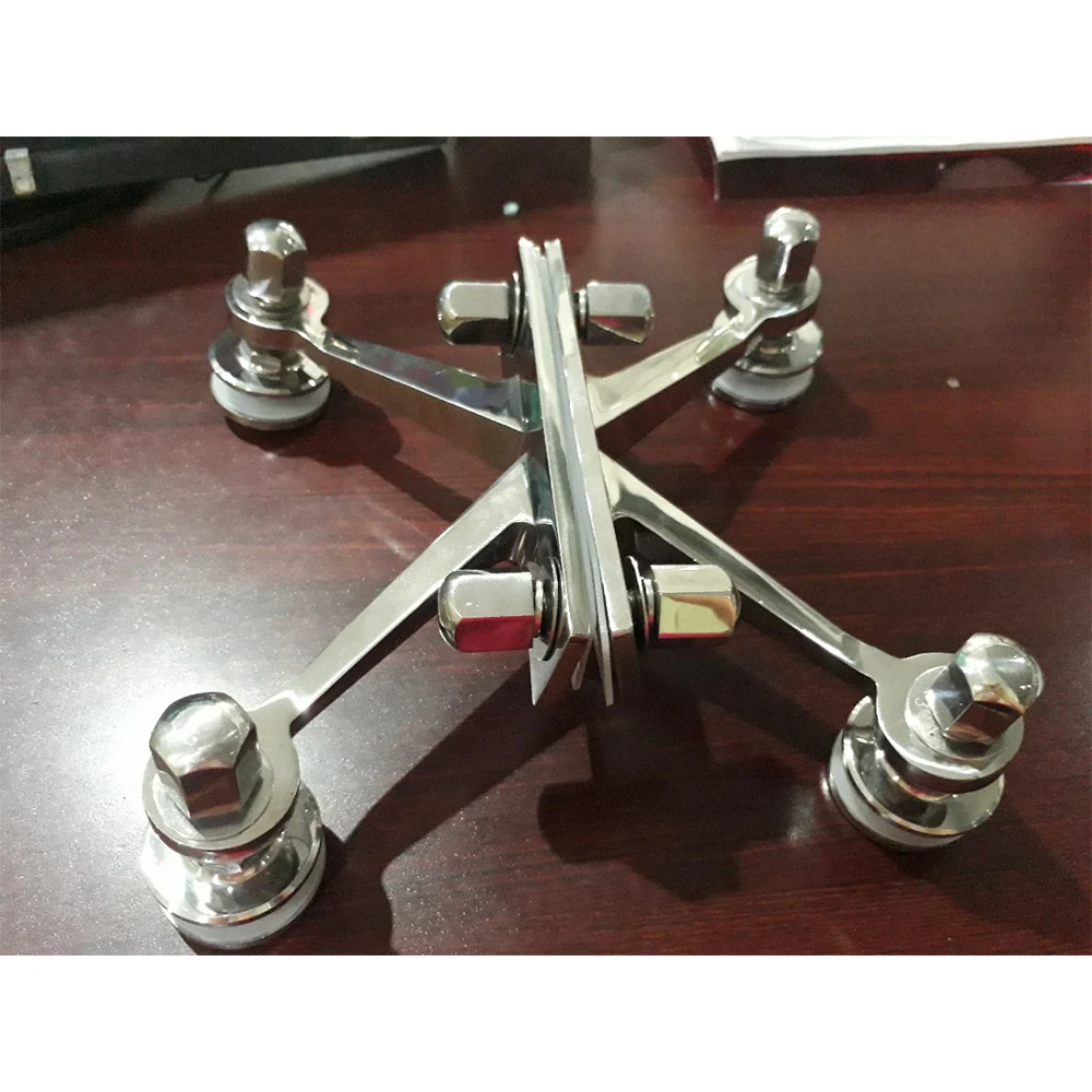 4 руки K паук подключенное стекло полированная нержавеющая сталь Inox 304