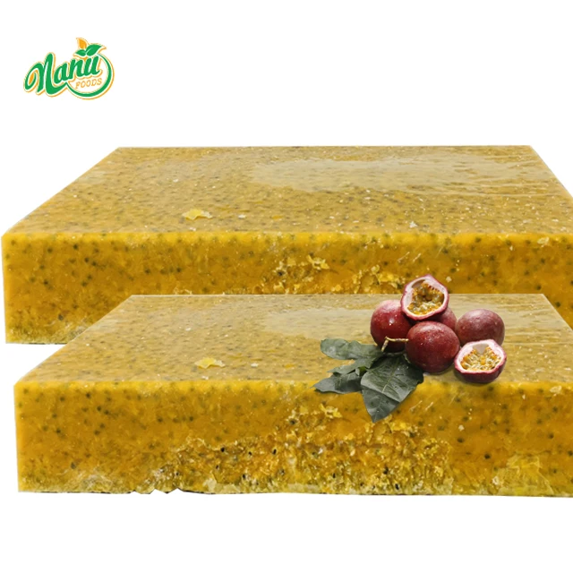 Frozen / Aseptic Passion Fruit Puree Contain Seed NFC From Vietnam Supplier