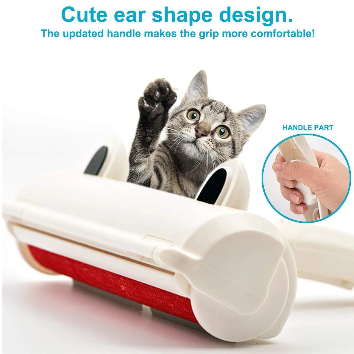 Custom Logo reusable dog pet roller brush hair lint