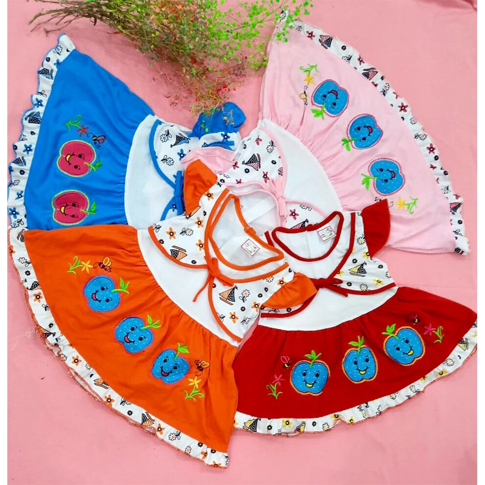 Summer new design clothes baby girls boutique clothing baby girl summer dress made in Vietnam