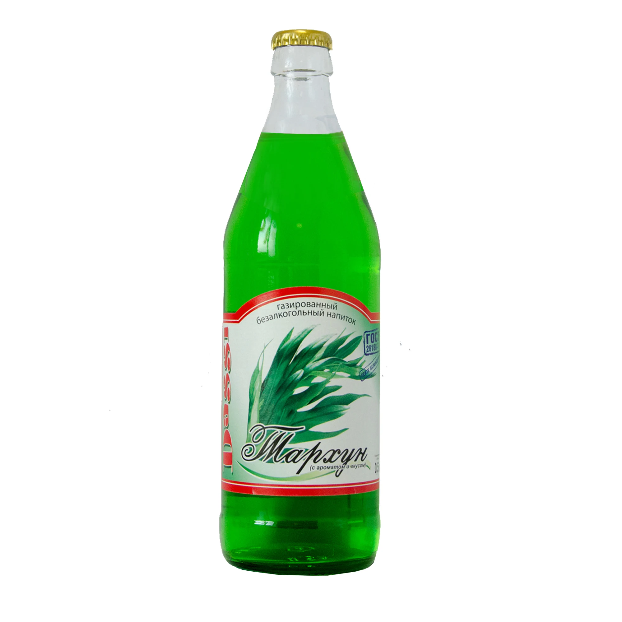 
Premium quality sugar free soft drink tarragon flavor in 0.5 liter glass bottles, in stock 