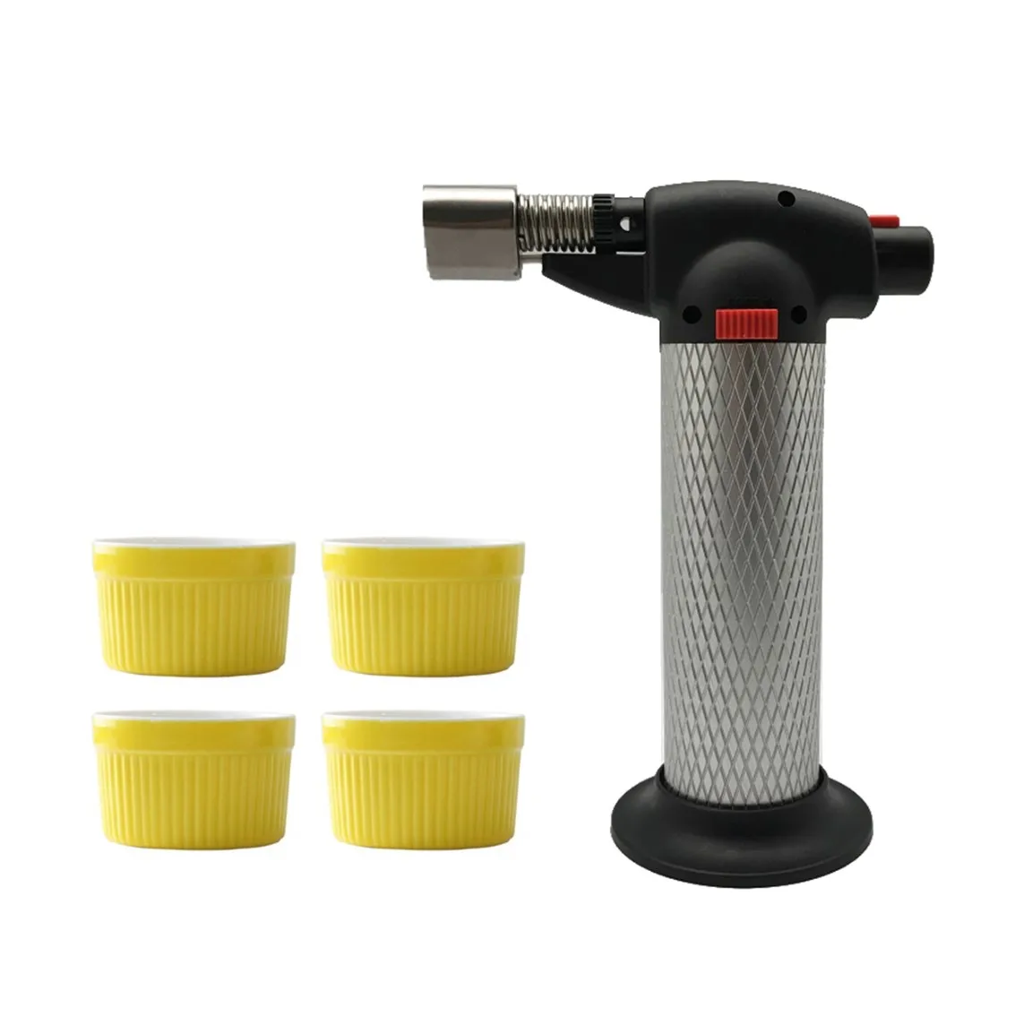 
Dessert Baking Gas Blow Lighter With Ceramic cups 