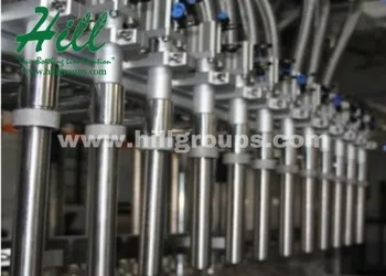 
High Efficiency 4 or 6 Automatic Nozzles Line Filling Machine For Glass and PET Bottle/nozzle of injection machine 