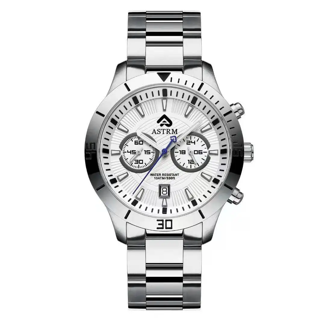 2022 Fashion business stainless steel watch Japan quartz movement man watches  quartz watch bracelet