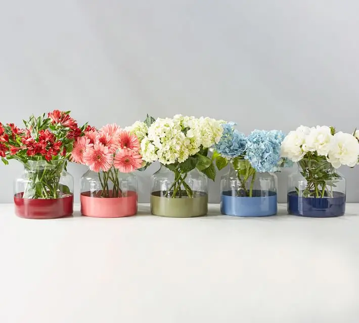 
 Декоративные стеклянные вазы для дома, офиса, ресторана и гостиницы  