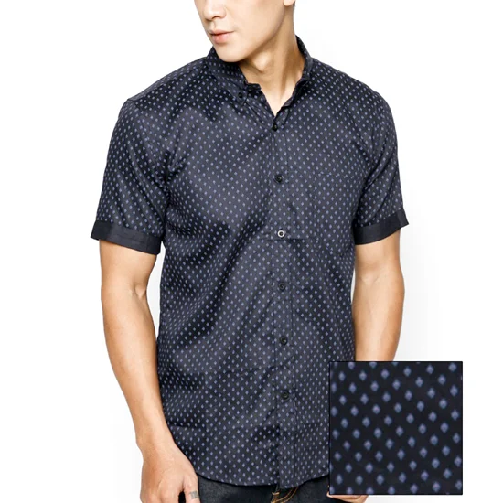 High-quality products 100% Polyester Crew Neck Printed Men White Shirt Customize Logos and Textures