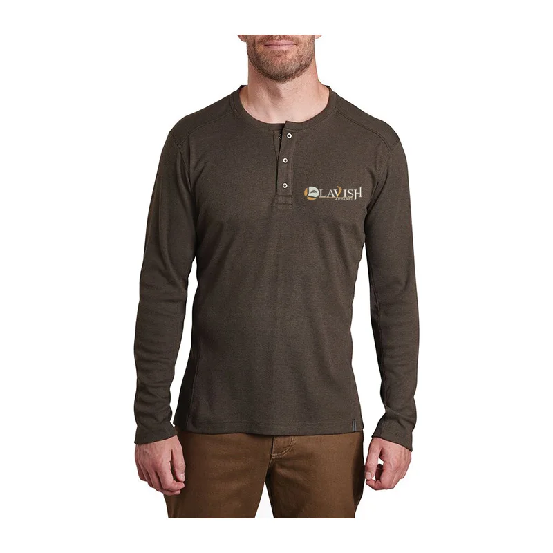 
Unique product Best quality 100% cotton henley t shirt full sleeve custom made by lavish apparel 