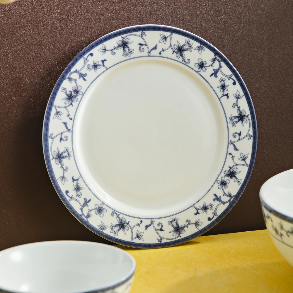 OEM Best Selling Rustic Ceramic Dishes Set, Porcelain Platters Food Serving Dinner Plate Set, Cake Plates Porcelain