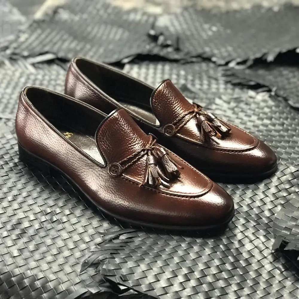 2021 Turkish Genuine Leather Men Shoes