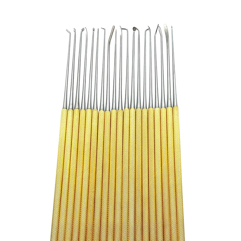 Rhoton Micro Dissector Kit Straight Set w/Rack (19 pcs) Surgical Instruments