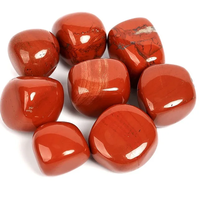 Wholesale Natural Red Jasper Polished Red Jasper Crystal Tumble For Decoration