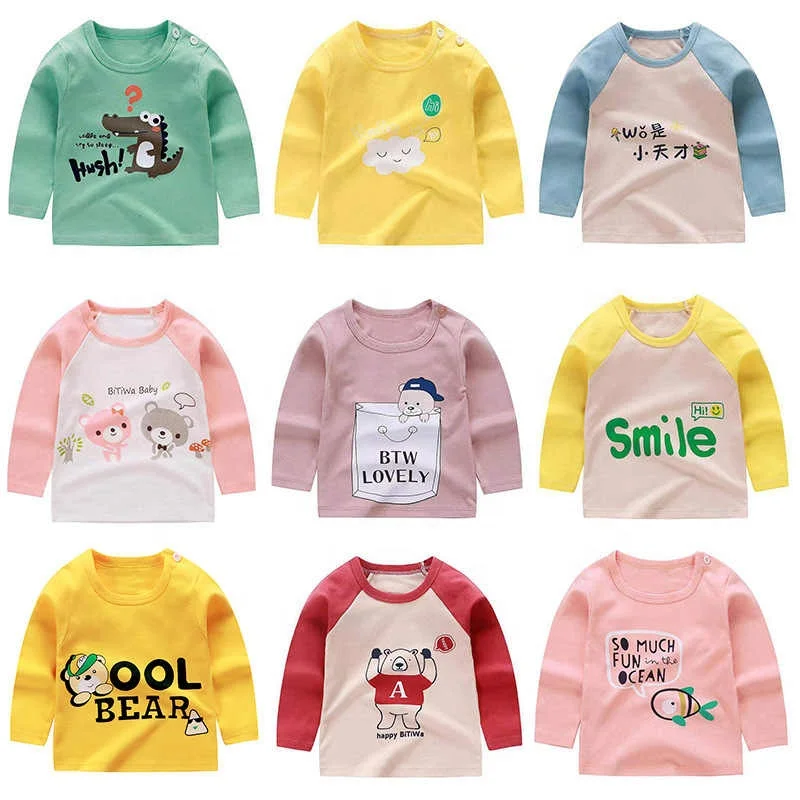 Organic Cotton Cute Design Digital Printed Baby Clothing Baby T-shirt Baby Clothes Custom OEM Service Short BD Unisex Corduroy