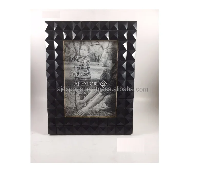 DECORATIVE MODERN HORN PHOTO FRAME. Bone & Resin Inlay Photo Frame Top Design Wall Decor Mother of Pearl Picture Frame Wall Art