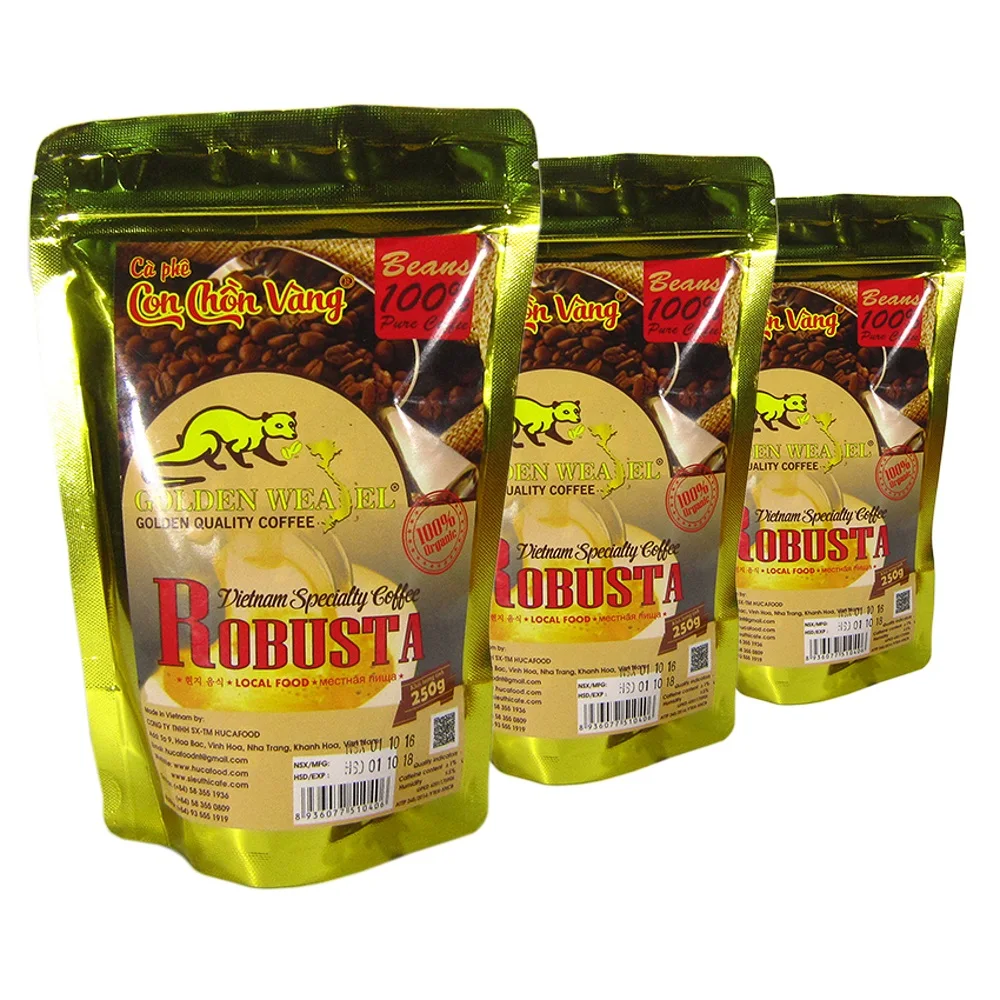 
 Оригинальные зерна Robusta/молотый кофе-средний жареный-высшее качество из Вьетнама  