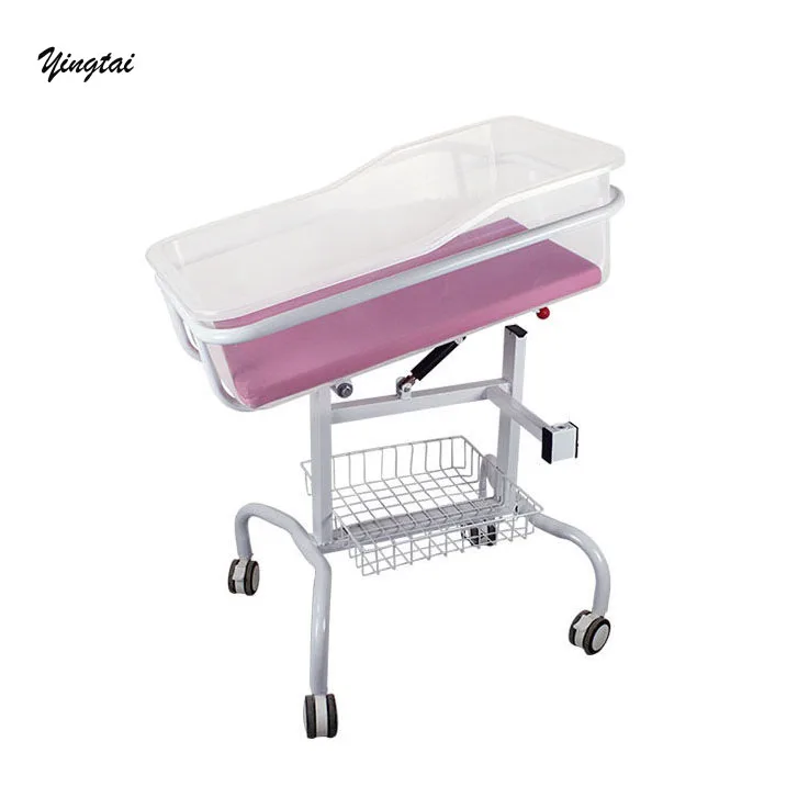 hospital baby trolley with ABS tray