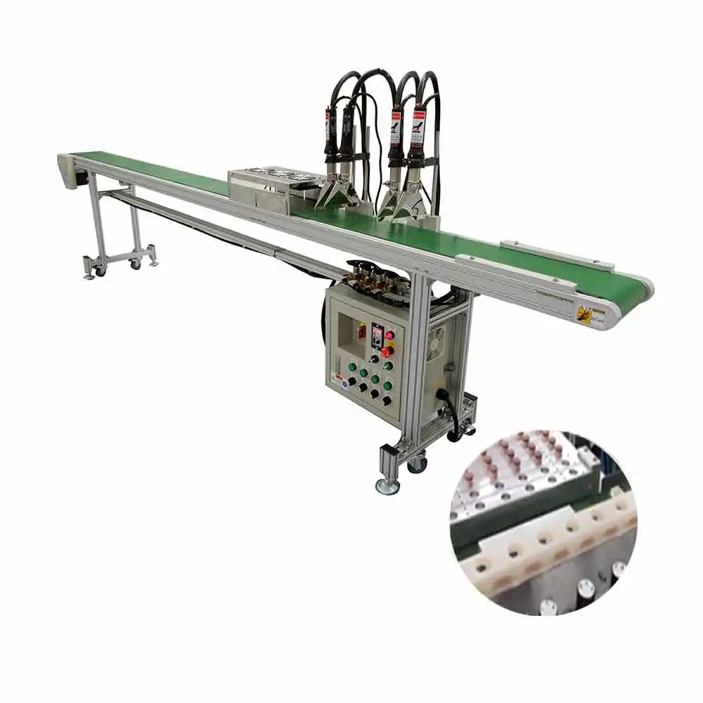 
mesh belt conveyor fiberglass conveyor cosmetics makeup products 