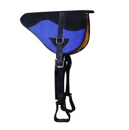 bareback pad Cotton Bareback Pad With Stirrups and Girth Large for Horse Available Multiple Color and Sizes from ERUM OVERSEAS