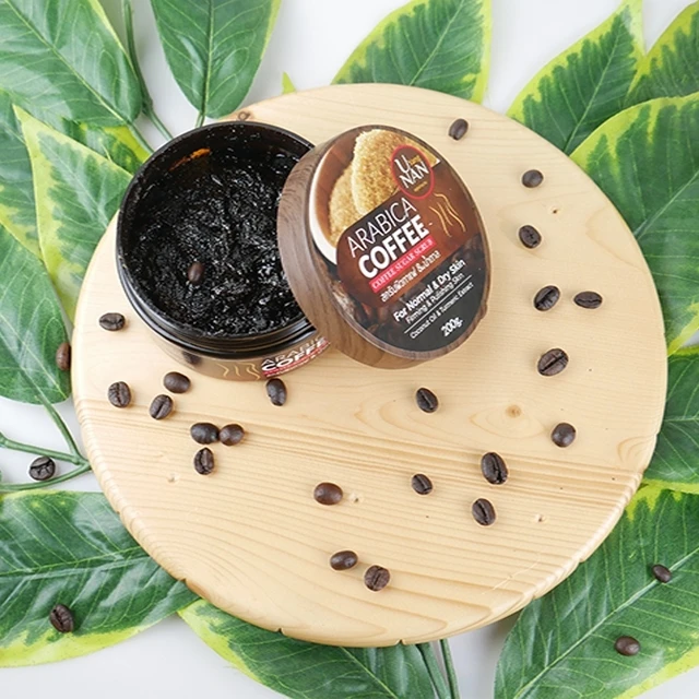 Wholesale OEM Body Scrub Brown Sugar and Coffee, Herbal Body Scrub Thailand Exfoliator 7-20 Days Welcomed Adults Female Saibua