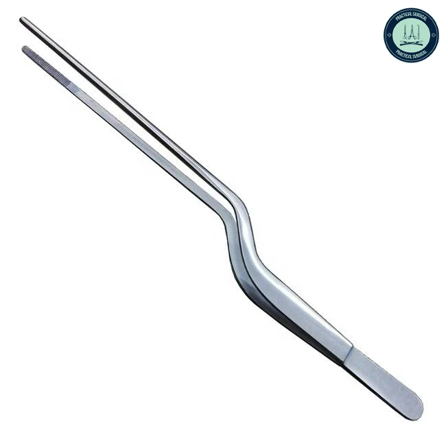Chef Tweezers 20 cm Double Curved Regular Stainless Steel High Quality Kitchen Tweezers