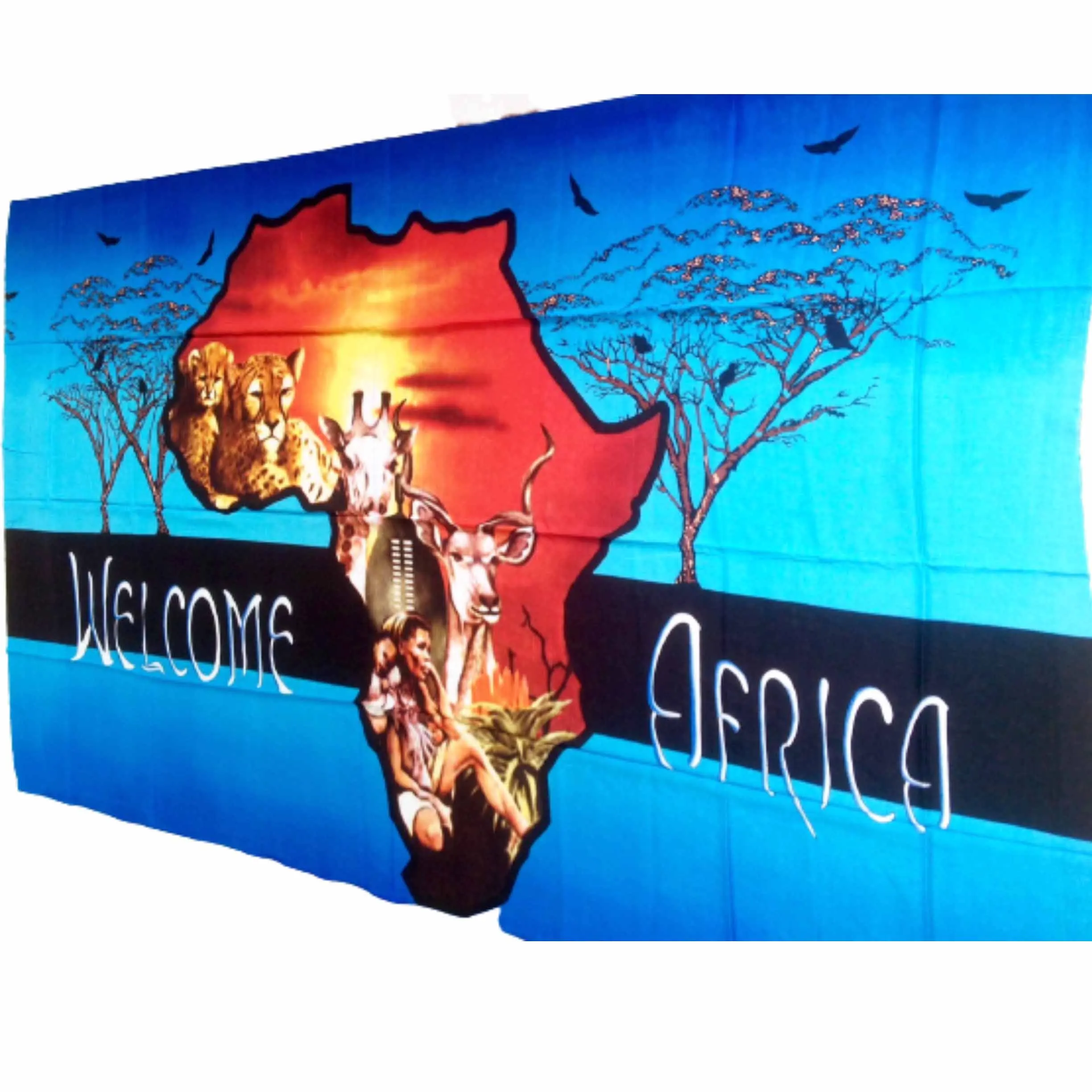 2022 Africa Animal Print Beach Dress Cover up 100% Sarong Beachwear Pareo Swimwear