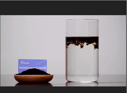 
High Grade Soluble Super Potassium Humate 98% Shiny Flakes humic acid water soluble 