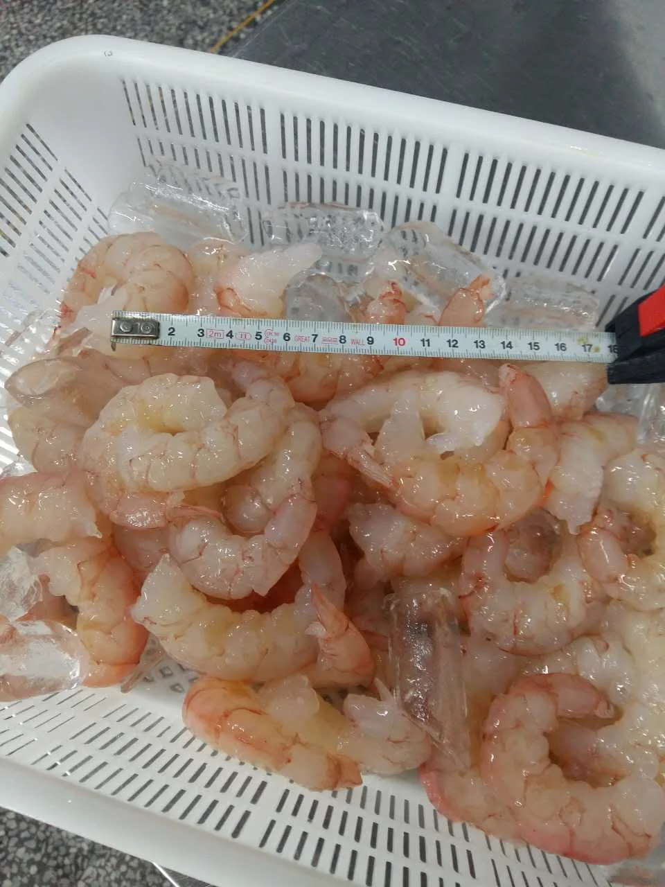 Замороженные красные креветки