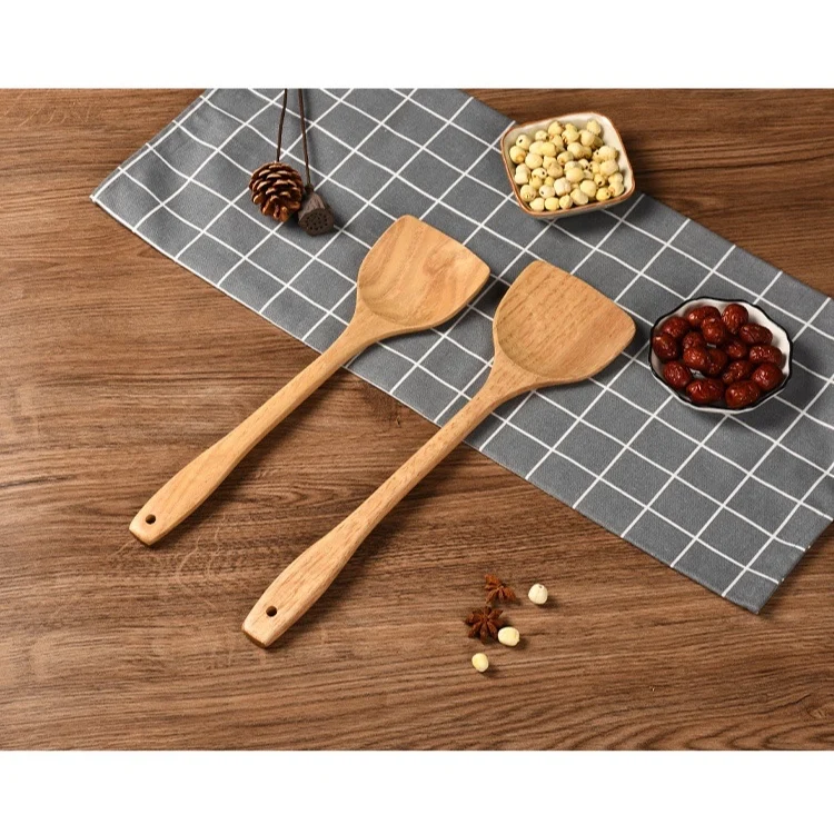 Wooden Spoons for Cooking Bamboo disposable Utensil Set Nonstick Kitchen Premium Quality Housewarming Gifts for Everyday Use