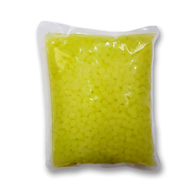 Здоровые десерты, желтый лимонный жемчуг Konjac Boba с низким содержанием Карба, Кето, закуски для веганов, Халяль, без глютена