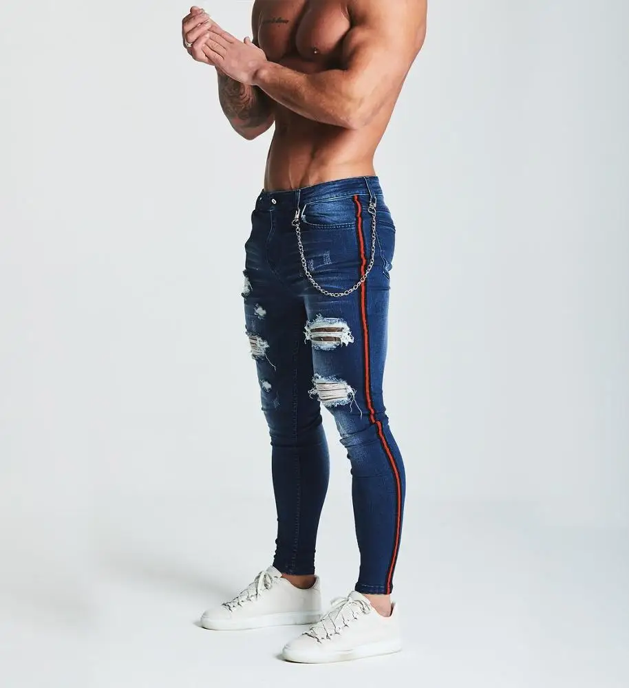 
Супер Узкие рваные джинсы, джинсы на заказ, узкие джинсы 