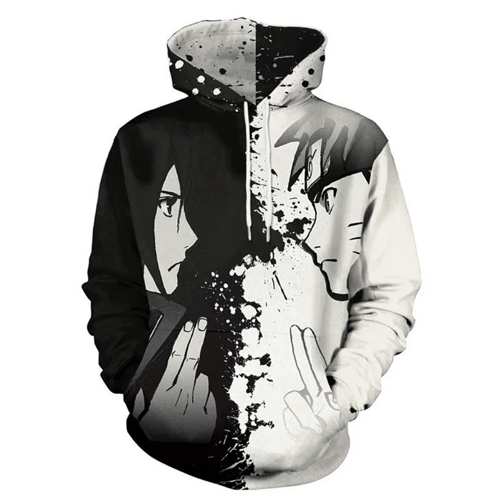 
Fashion Naruto 3D print Hoodies Men Sweatshirt Boys Tracksuit Anime Hoodies 