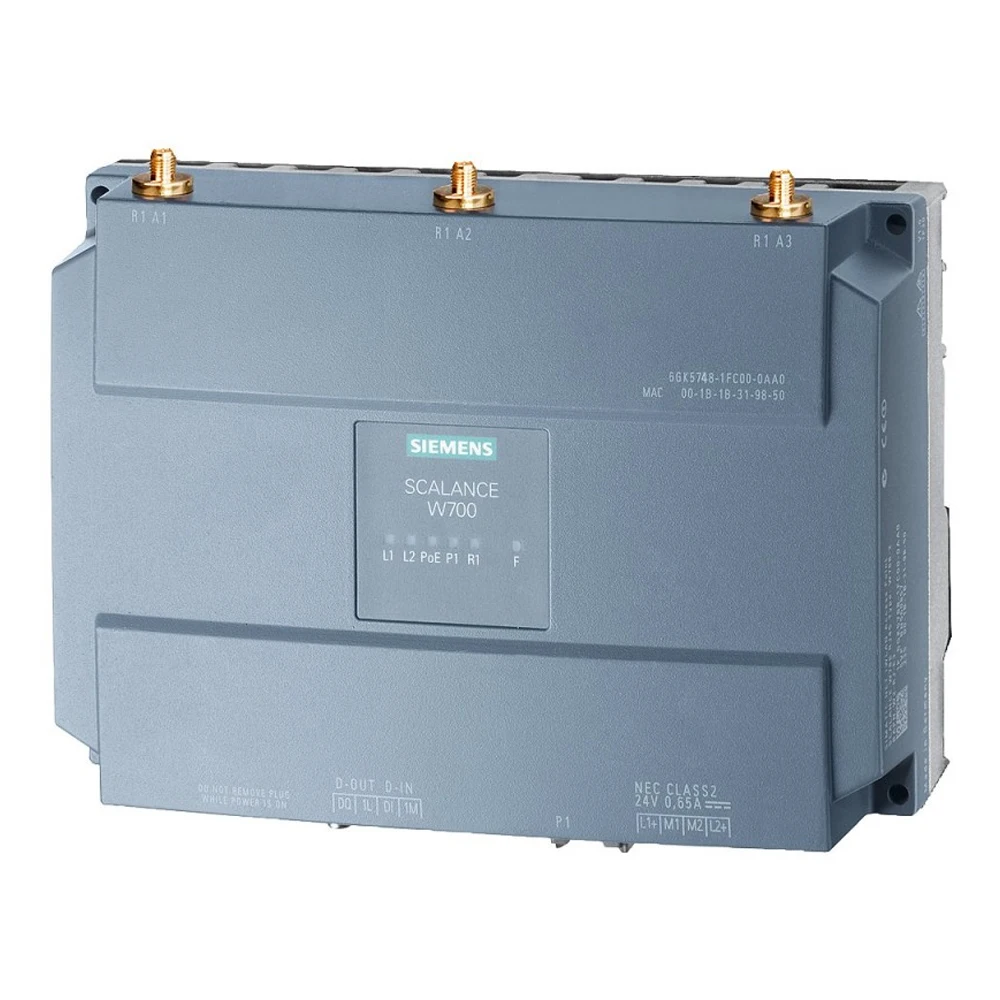 IWLAN 6GK5748-1FC00-0AA0 Client Scalance W748-1 RJ45 1 Radio 3 R-SMA Antenna Port IFeatures Support via Key-plug