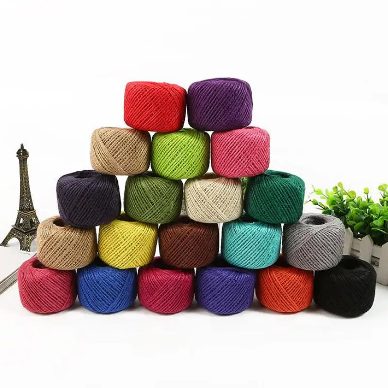 High Quality Export Oriented Wholesale Jute Colorful Yarn Eco Friendly from Bangladesh