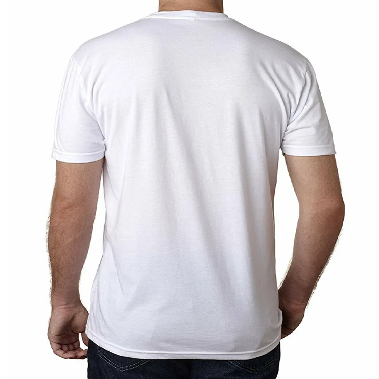 China Wholesale Cheap Bulk Plain White T Shirts Men High Quality Short Sleeve 100% Combed Cotton  Fancy Blank Tshirts No Label