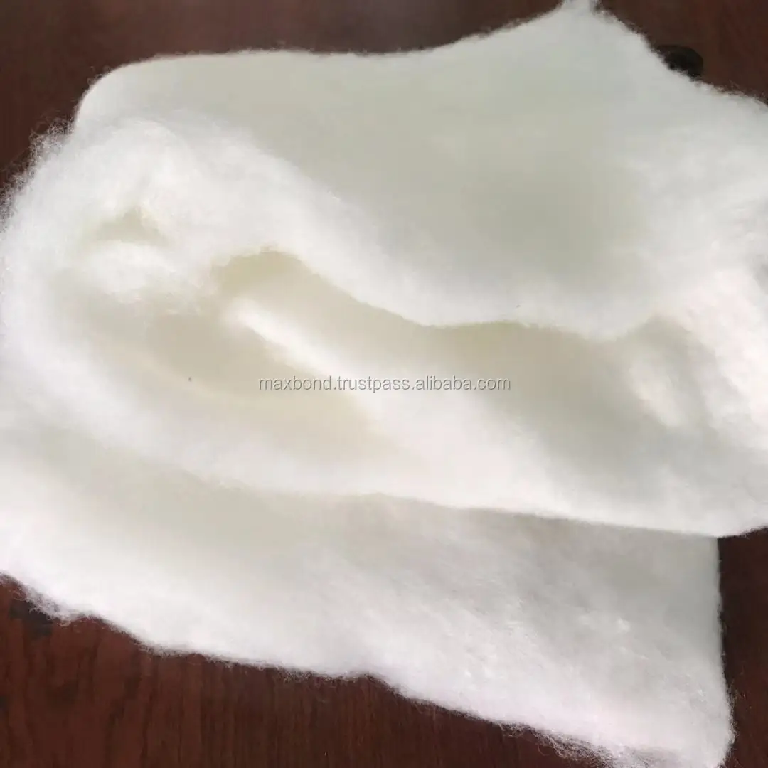 CFR 1633 viscose/ Rayon flame retardant staple fiber for needle punched non woven fabric, polyester wadding felt for mattress