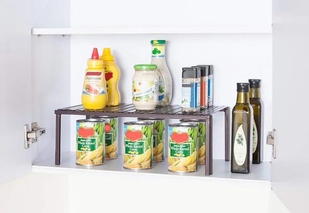 Cabinet organizer / kitchen organization shelf tray/ bathroom storage rack / Wire stand