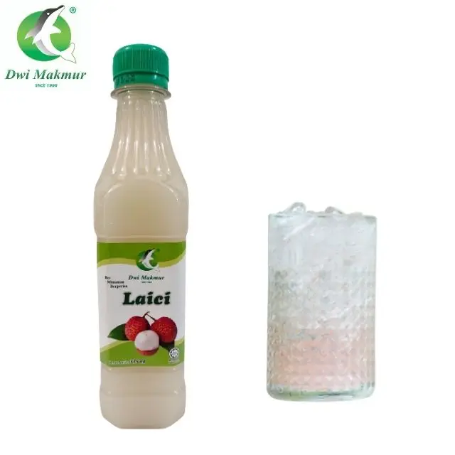 Premium Grade Factory Price Dwi Makmur Lychee 375ml Flavoured Paste Beverage Summer Juice Concentrate Cordial origin Malaysia