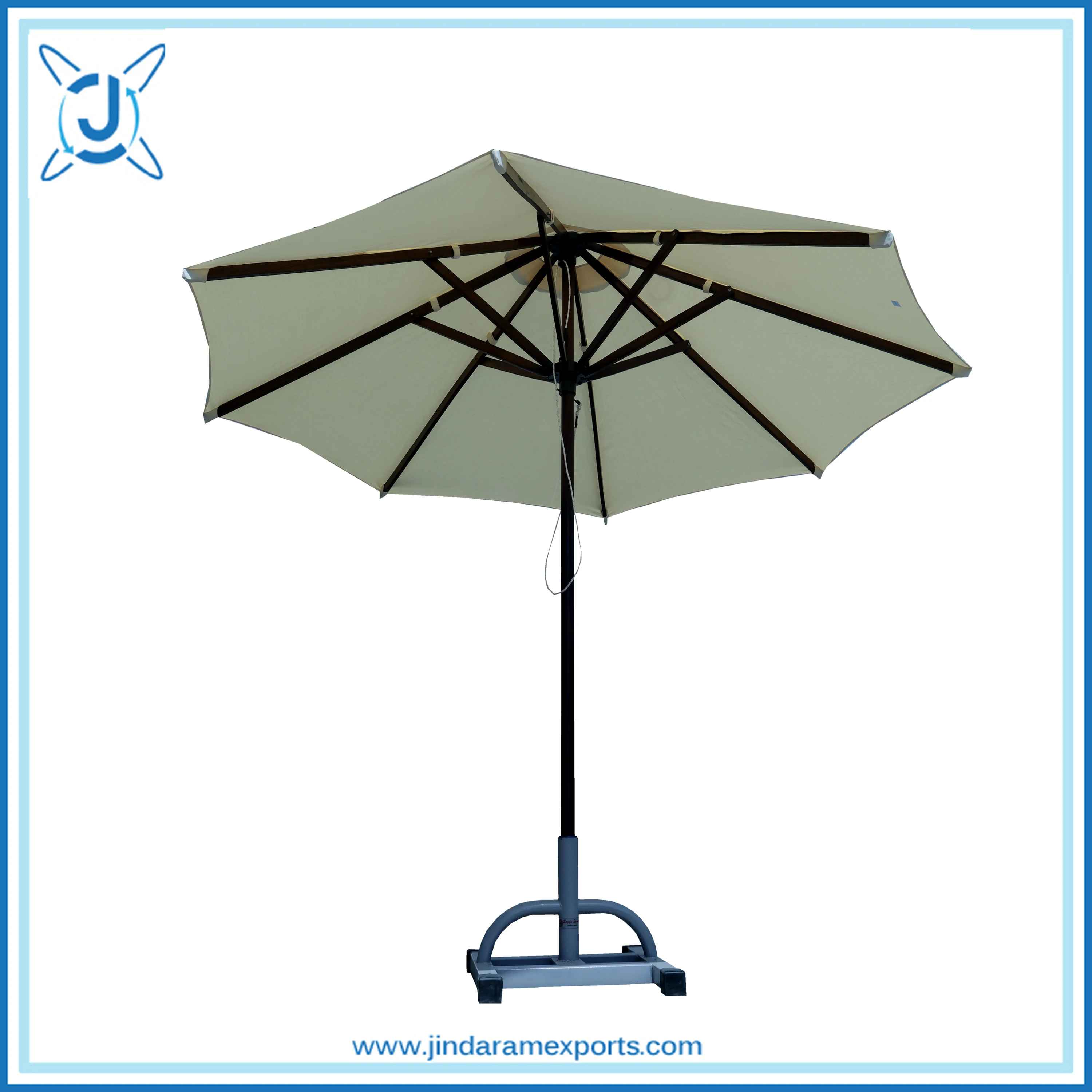 12ft single tier teak wood center pole outdoor sun umbrella luxury garden patio outdoor sun umbrella outdoor garden furniture