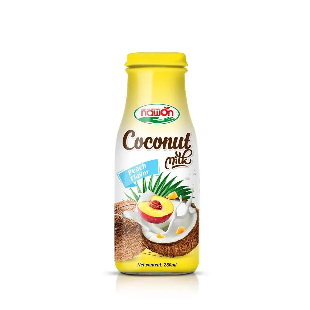 280ml NAWON Coconut Milk Mango Flavor Private Label Provider HALAL Beverage Manufacturer in Vietnam